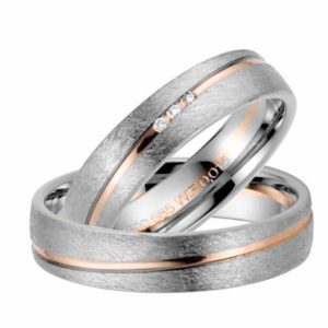 Trauringe Bicolor 1150759 weissgold-Rosegold