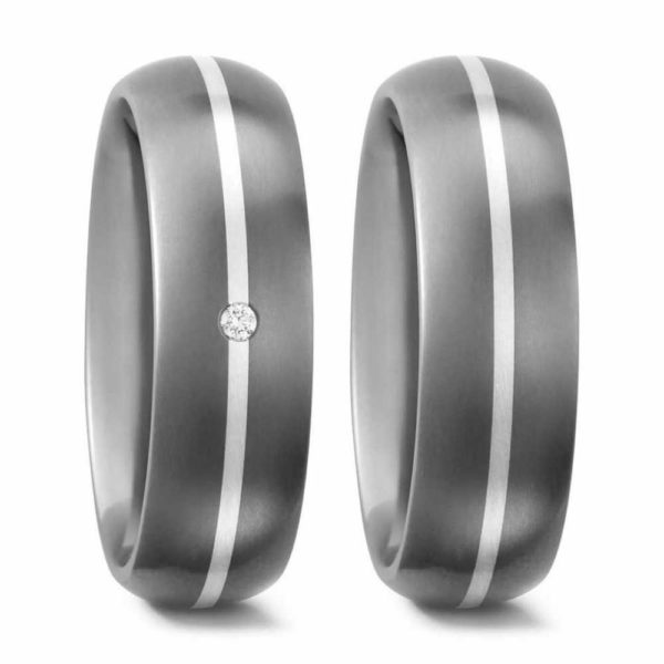 Trauringe Titanringe Silber 50909