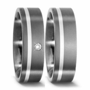 Trauringe Titanringe Silber 51092