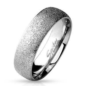 52 (16.6) Diamantoptik Ring silber Edelstahl fuer Damen sand-gestrahlt 49 52 54 57(Ring Damen...