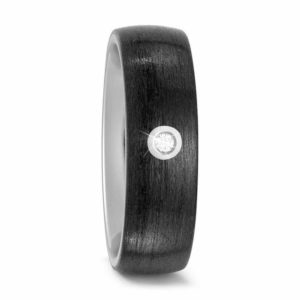 Damenring TITAN CARBON 52483 mit Diamant und gratis Gravur