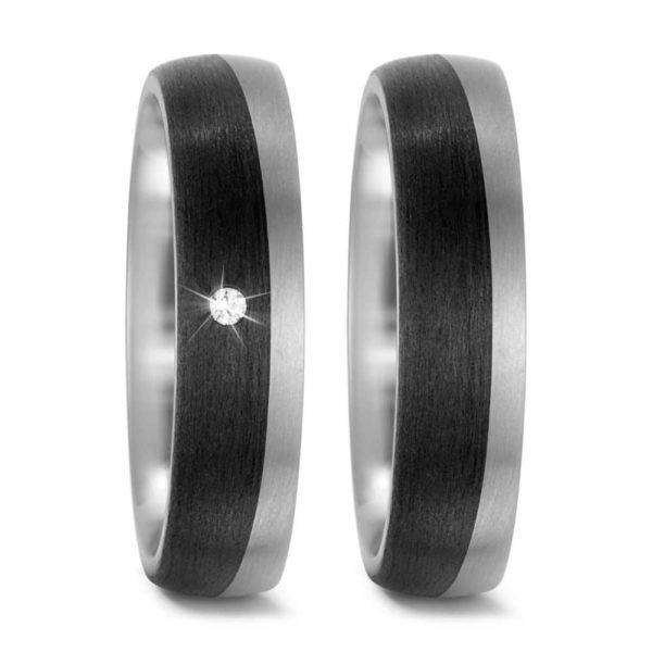 Trauringe Carbonringe Titan 52513/001/002/2050-52513/001/000/2050