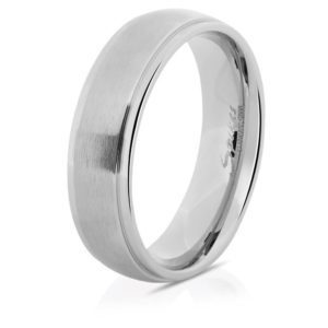57 (18.1) Ring mit zwei AuÃƒÂŸenringen Silber aus Edelstahl Unisex