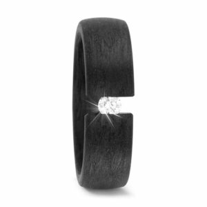 Damenring CARBON 59280 Diamant - gratis Gravur