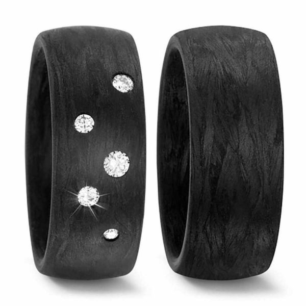 Carbon Ringe TF-59284P 5x Diamanten
