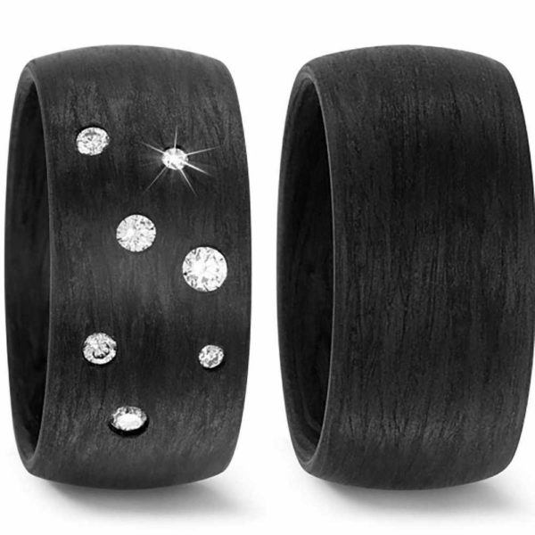 Carbonringe TF-59285P 7x Diamanten