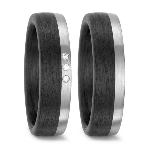 Trauringe Carbonringe Titan 59317/003/003/NU55-59317/003/000/NU55