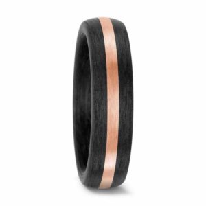 Damenring 585/14 K ROSEGOLD, CARBON 59318 ohne Stein