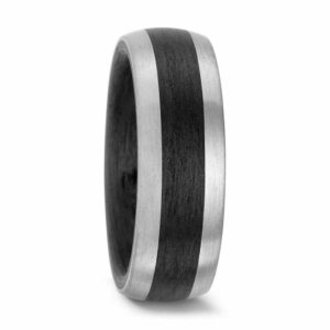 Damenring 500 PALLADIUM, CARBON 59319 ohne Stein