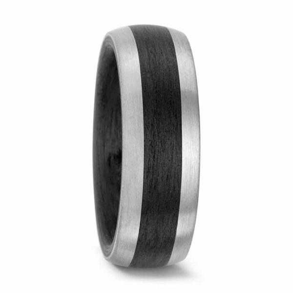 Damenring 500 PALLADIUM, CARBON 59319 ohne Stein