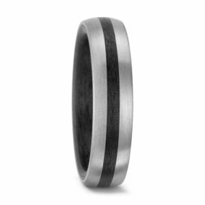 Damenring 500 PALLADIUM, CARBON 59320 ohne Stein