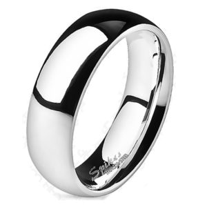 60 (19.1) Ring hochglanzpoliert Silber Titan Unisex