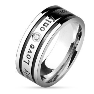 67 (21.3) Verlobungsringe "Only Love Only You" silber rosegold fuer Damen & Herren 49-67...