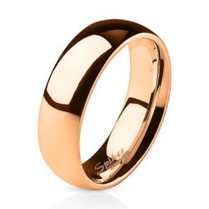 67 (21.3)Rotgold Ring schmal Edelstahl fuer Damen & Herren 49-67 (Rosegold RosÃƒÂ© edel klassisch...