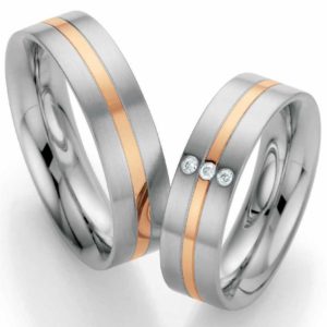 Trauringe Edelstahl 585/Gold Ruesch 88/01380-060