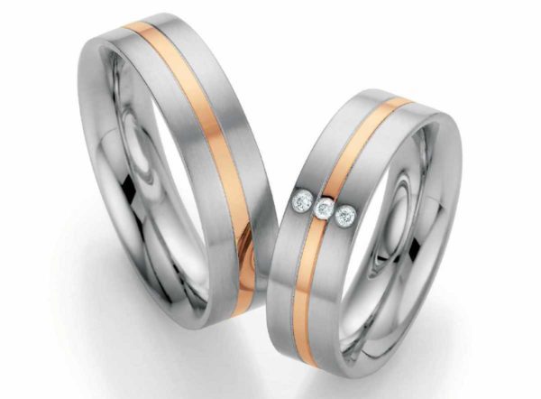 Trauringe Edelstahl 585/Gold Ruesch 88/01380-060