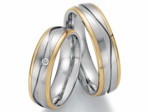 Trauringe Edelstahl 585/Gold Ruesch 88/01810-060