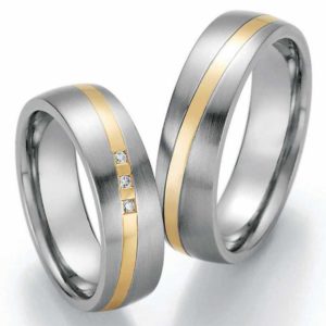 Trauringe Edelstahl 585/Gold Ruesch 88/01870-060