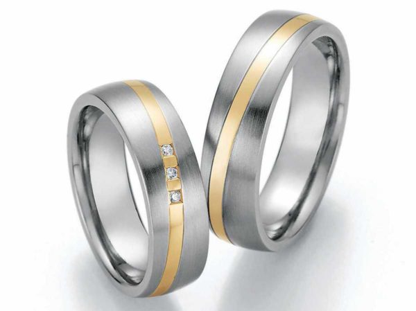 Trauringe Edelstahl 585/Gold Ruesch 88/01870-060