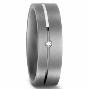 Damenring Titan mit Silber 50892 mit Diamant