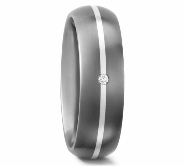 Damenring Titan mit Silber 50909 mit Diamant