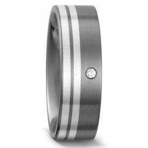 Damenring Titan mit Silber 50958-02 mit Diamant