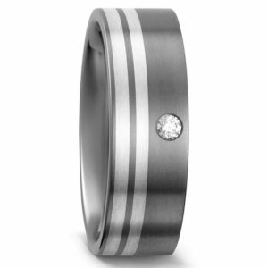 Damenring Titan mit Silber 50958-3 mit Diamant