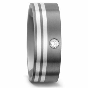 Damenring Titan mit Silber 50958-5 mit Diamant