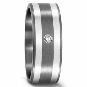 Damenring Titan mit Silber 50978 mit Diamant