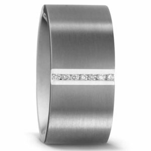 Damenring Titan mit Silber 50983-7 mit Diamant