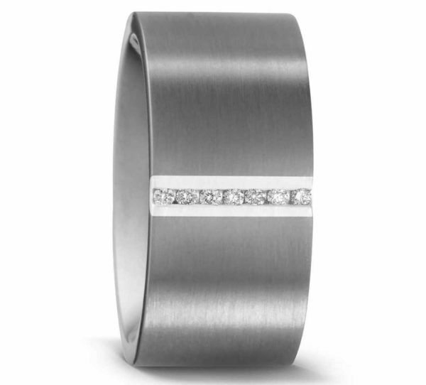 Damenring Titan mit Silber 50983-7 mit Diamant