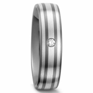 Damenring Titan mit Silber 50995 mit Diamant
