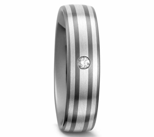 Damenring Titan mit Silber 50995 mit Diamant