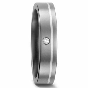 Damenring Titan mit Silber 51050 mit Diamant