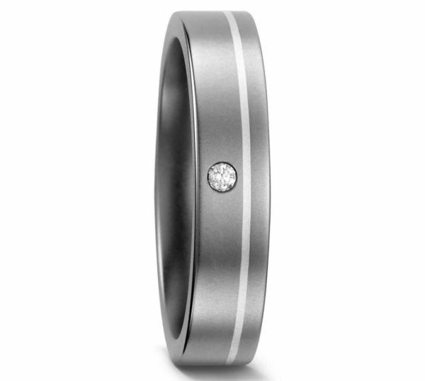 Damenring Titan mit Silber 51050 mit Diamant