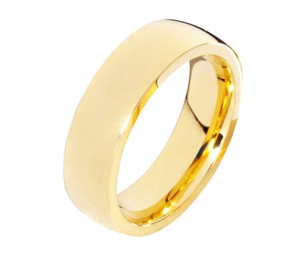 Herrenring Edelstahl HE043 mit Beschichtung mit gratis Gravur