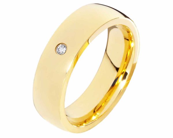 Damenring Edelstahl DE110 mit Zirkonia