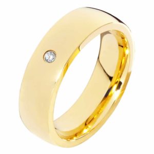 Damenring Edelstahl DE209 mit Diamant