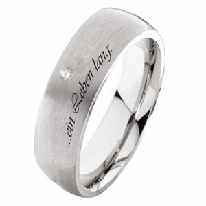 Damenring Edelstahl DE293 mit Zirkonia