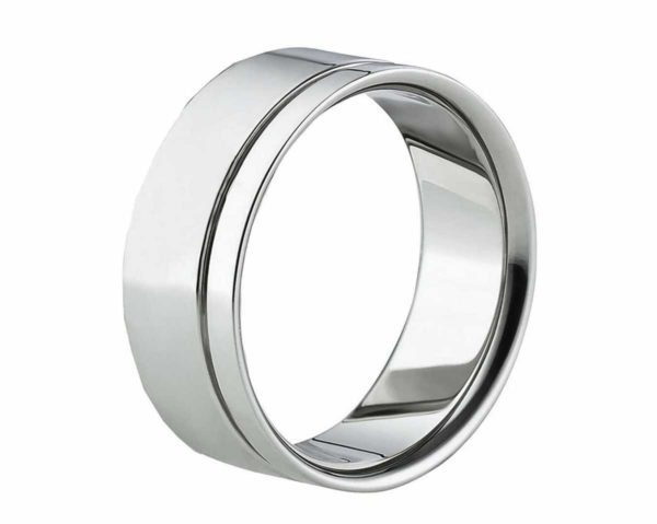Herrenring Edelstahl AB1119 ohne Stein mit gratis Gravur