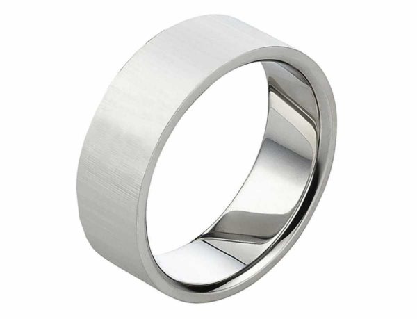 Herrenring Edelstahl AB1011 ohne Stein mit gratis Gravur