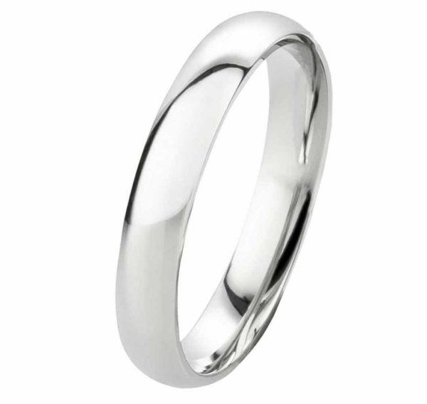 Herrenring Edelstahl HE017 ohne Stein mit gratis Gravur