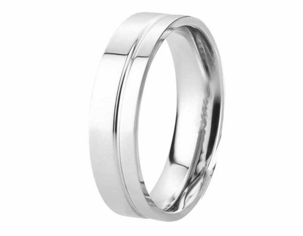 Herrenring Edelstahl HE019 ohne Stein mit gratis Gravur