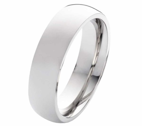 Herrenring Edelstahl HE040 ohne Stein mit gratis Gravur