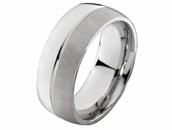 Herrenring Edelstahl HE117 ohne Stein mit gratis Gravur
