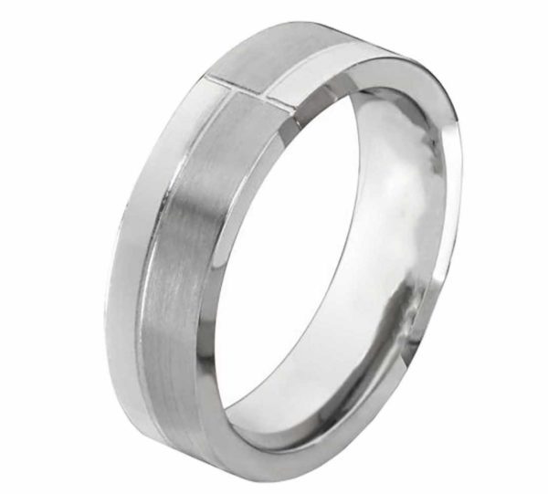 Herrenring Edelstahl HE148 ohne Stein mit gratis Gravur