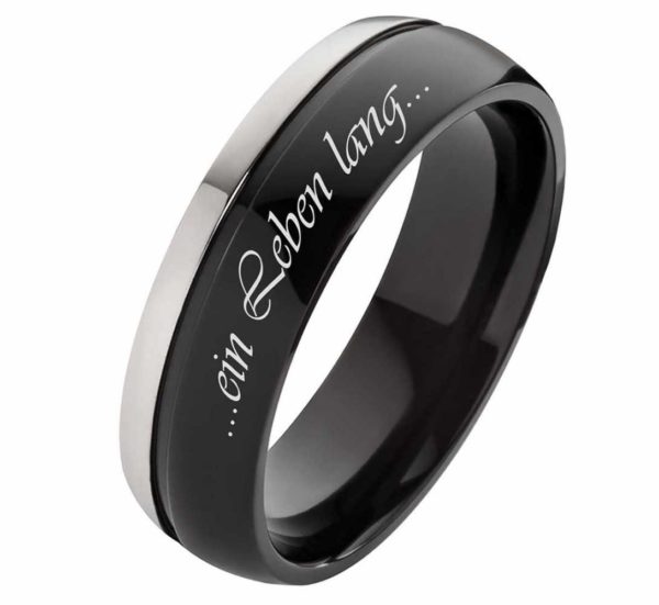 Herrenring Titanring HT045 individuell aussengravur