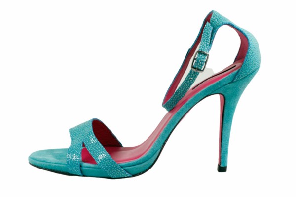 Justice - High Heels Rochenleder turquoise
