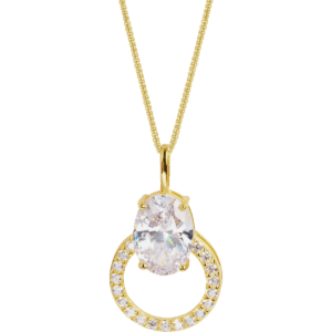 Kette Sterlingsilber vergoldet mit Topasen