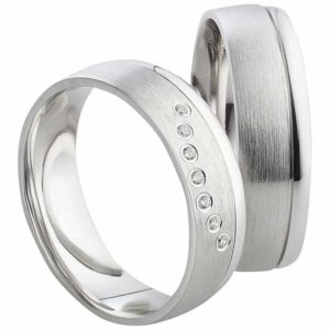 Silberringe mit 7 Zirkonias SR094-SR095
